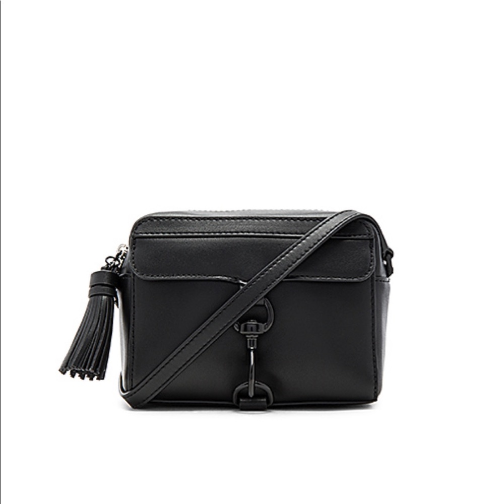 Rebecca Minkoff black on black camera crossbody